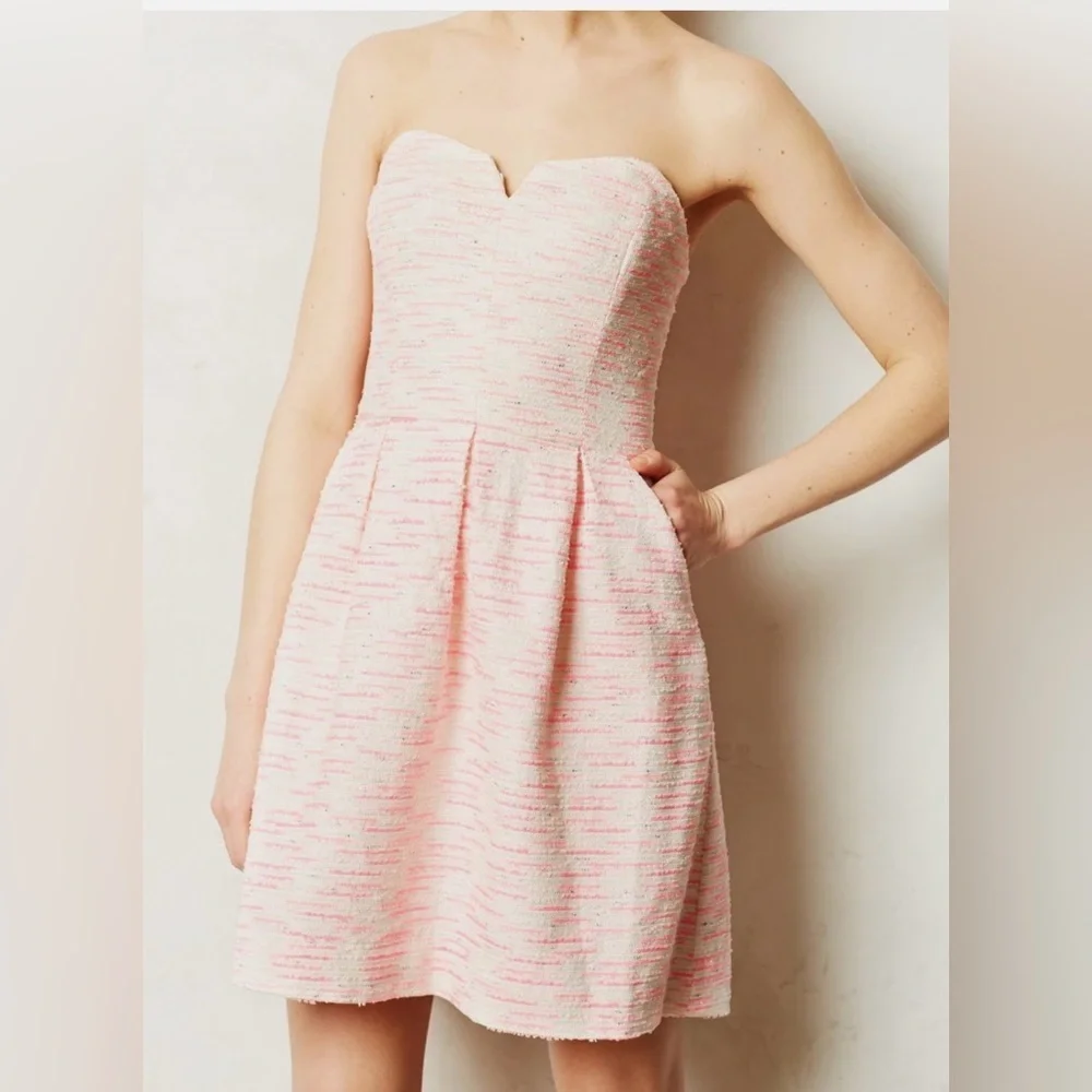 NWT Moulinette Soeurs Tweed Pasteque Dress size 8 - Picture 2 of 10